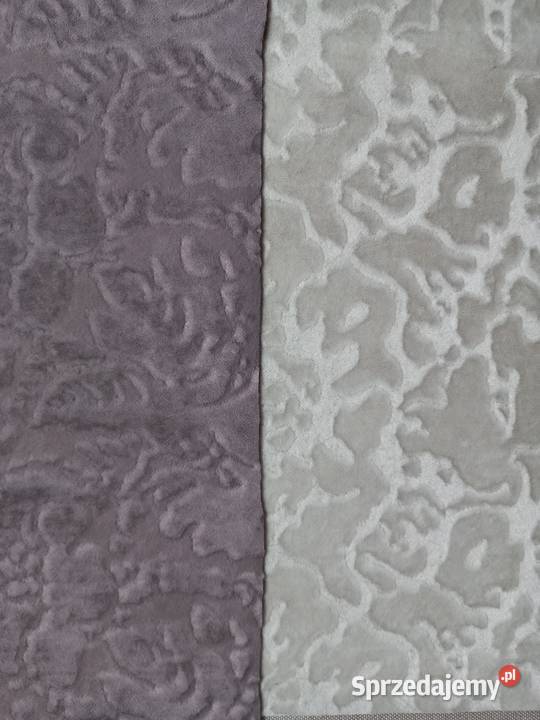 Tkanina obiciowa dekoracyjna flok plusz materiał Niekłań Mały