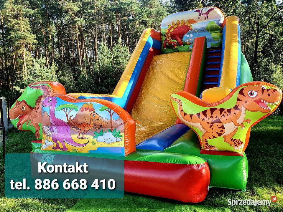 Dmuchana zjeżdżalnia Plac zabaw Kule wodne Szymanowice
