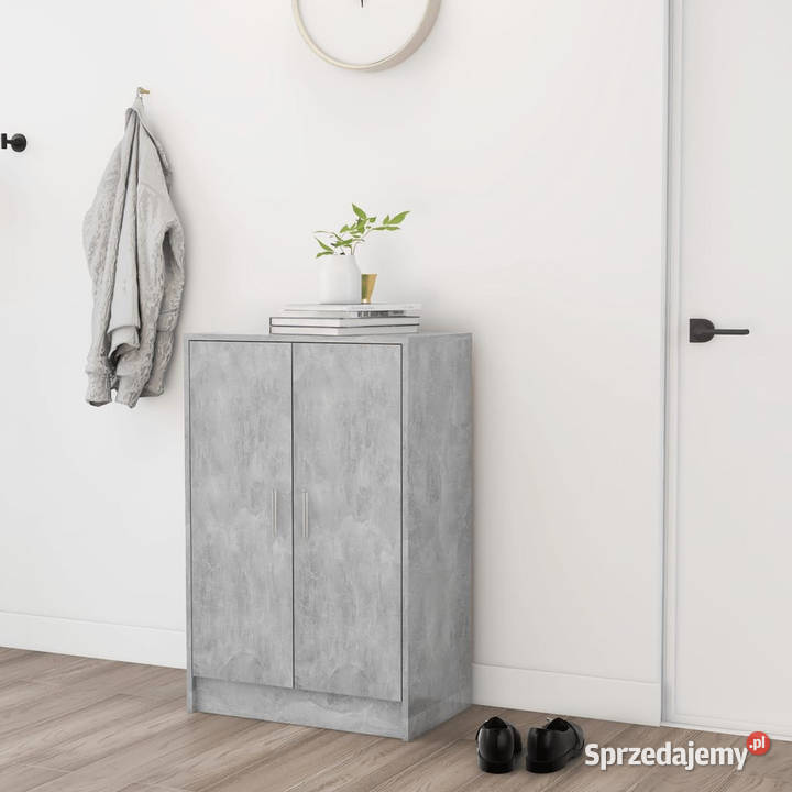 Szafka na buty szarość betonu 60x35x92 WM808931 Warszawa