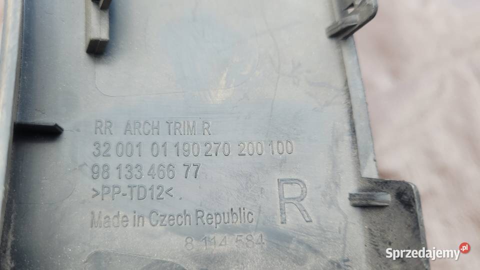 CITROEN C3 III LISTWA ZDERZAKA PRAWY TYŁ Ruda Śląska sprzedam