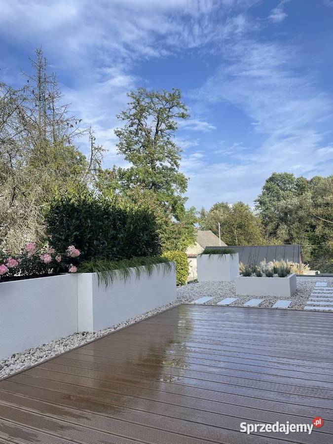 Donica na taras balkon lekki beton Kraków