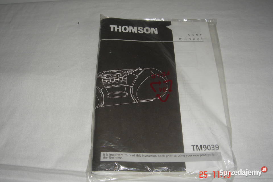 Radioodtwarzacz THOMSON TM9039 instrukcja obsługi