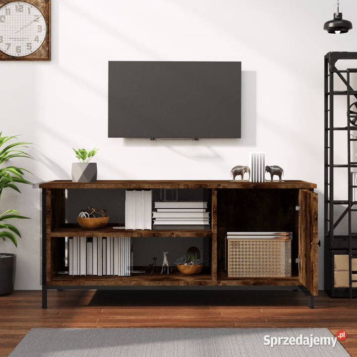 Szafka pod telewizor przydymiony dąb 100x40x45 Warszawa sprzedam
