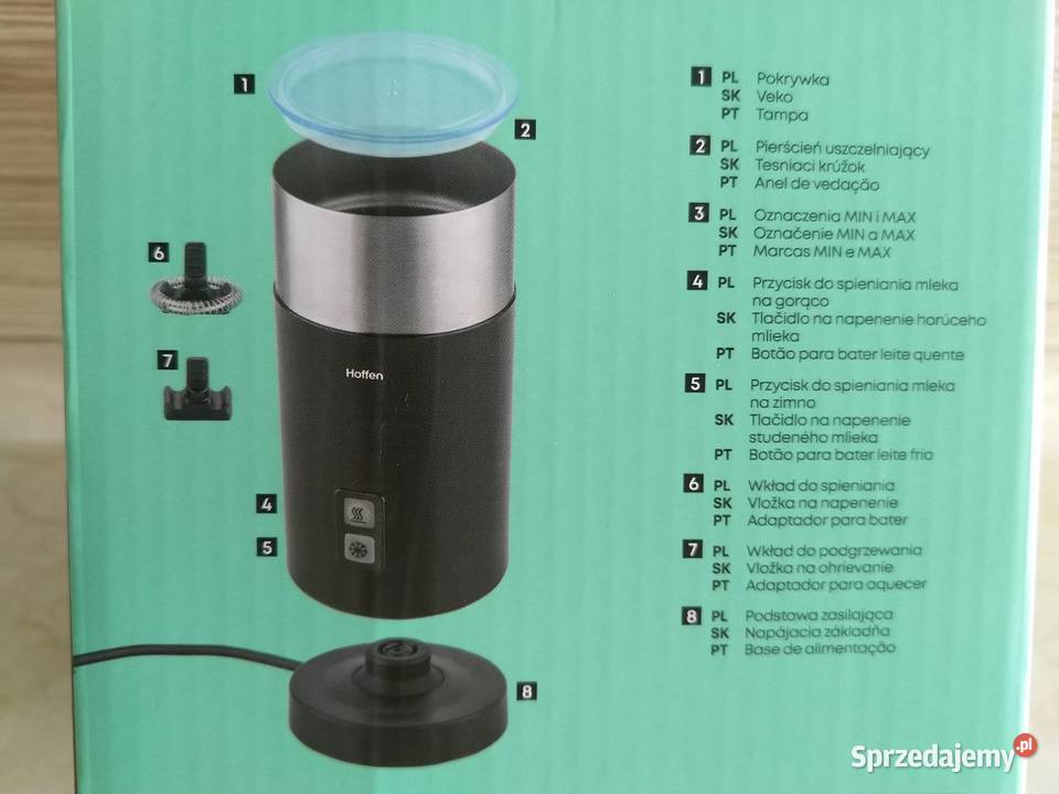 NAJTANIEJ Spieniacz 110ml Podgrzewacz 230ml 2w1