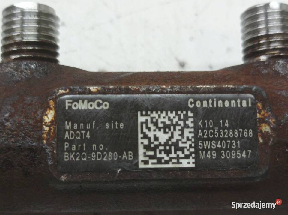 LISTWA WTRYSKOWA BK2Q9D280AB 22 TDCI Ford Rok produkcji 2014