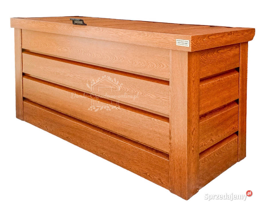 Skrzynia ogrodowa metalowa kufer 120x50x70 złoty Radom sprzedam