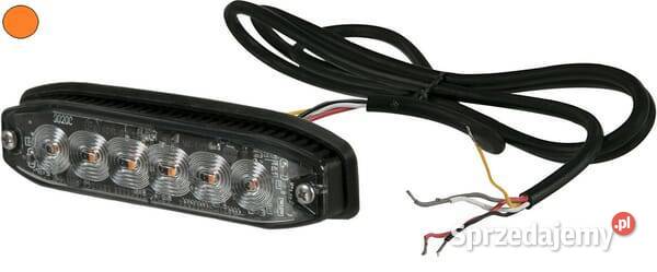 Lampa ostrzegawcza bursztynowa 6 LED TA2 Kamionna