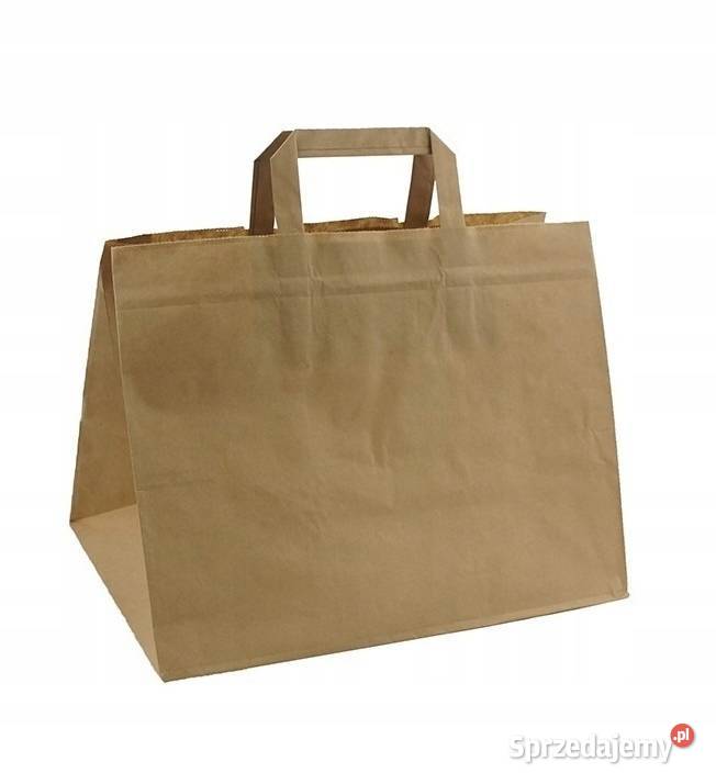 Torba papierowa z rączką 26x17x33 250 Gastronomia