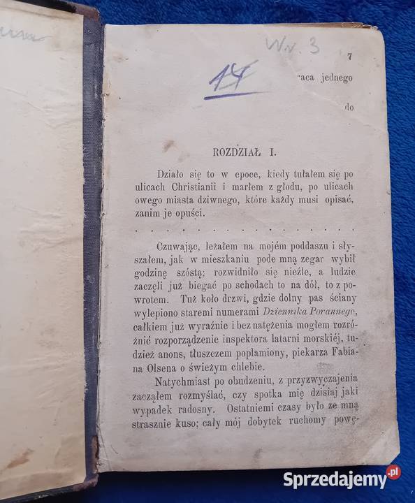 Knut Hamsun Głód Wydanie przedwojenne Półskórek