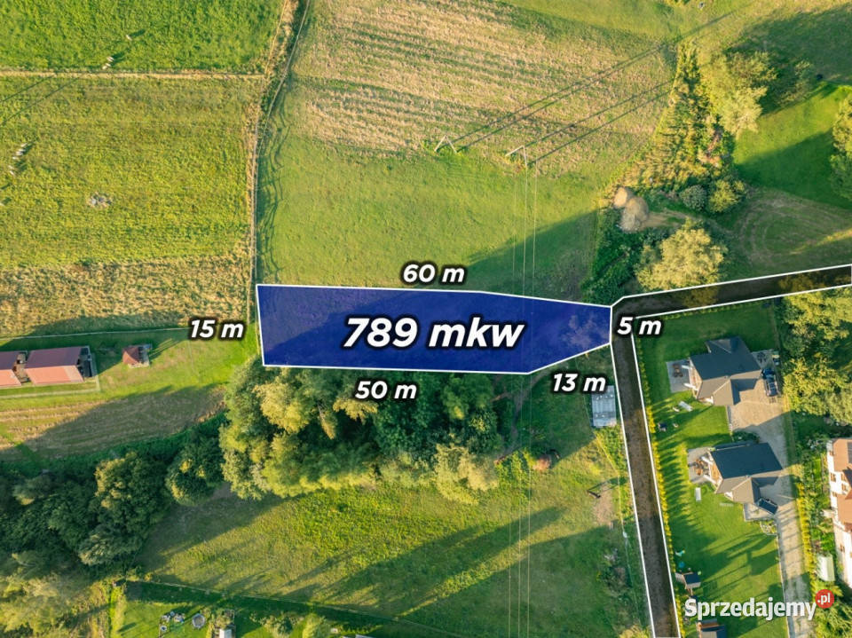Działka budowlana kluszkowce zdrojowa 787 m mpzp
