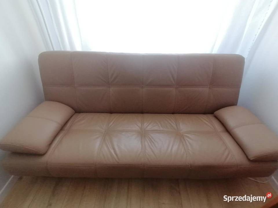 Skórzana kanapa rozkładana 190cm Meble Lublin sprzedam