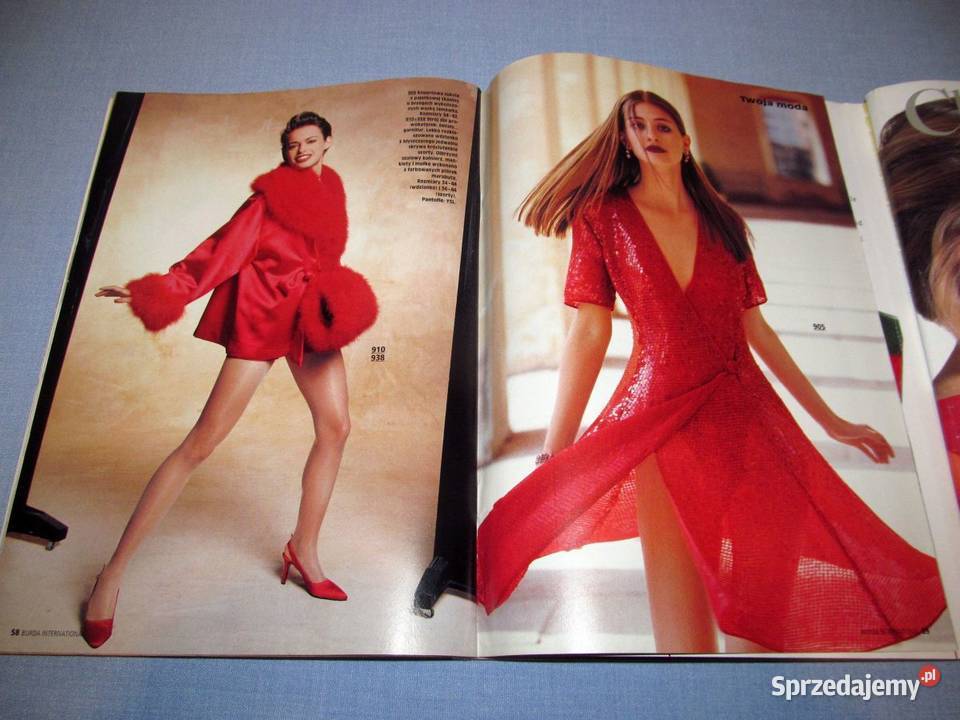 Burda International Jesień 1995 moda szycie Hobbystyczne Czasopisma kujawsko-pomorskie Skępe