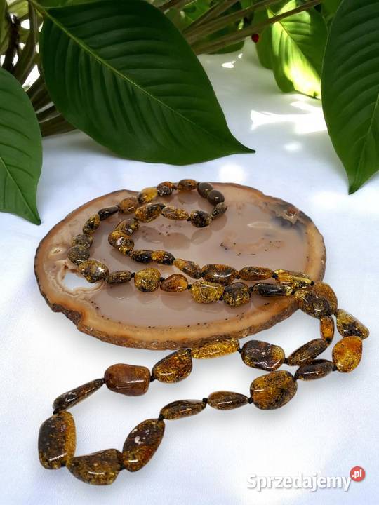Korale BURSZTYN bałtycki bryłki cytrynowe z mazowieckie Warszawa sprzedam