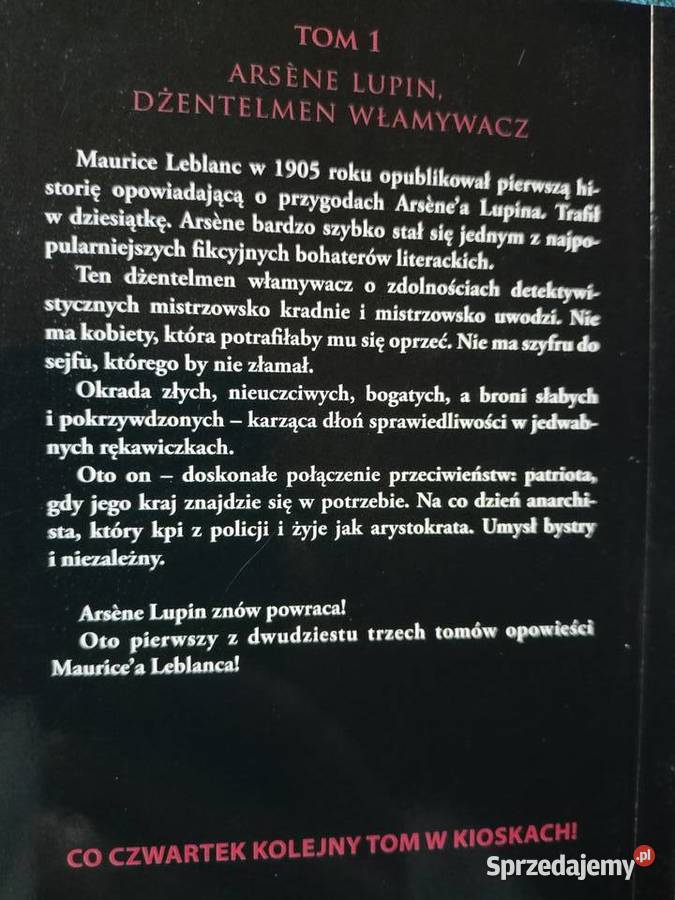 Lupin Dżentelmen włamywacz książki Warszawa Proza i poezja