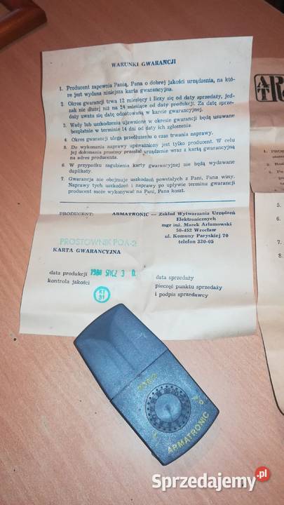 Stara ładowarka Armatronic POA 2 PRL łódzkie Łódź