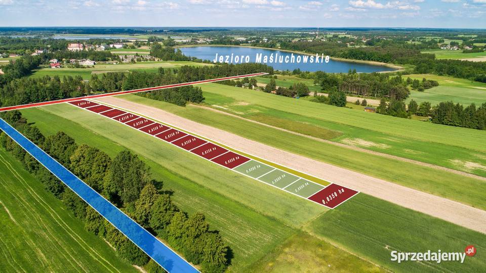 Działki plaży Jezioro Maśluchowskie lubelskie Nowy Uścimów