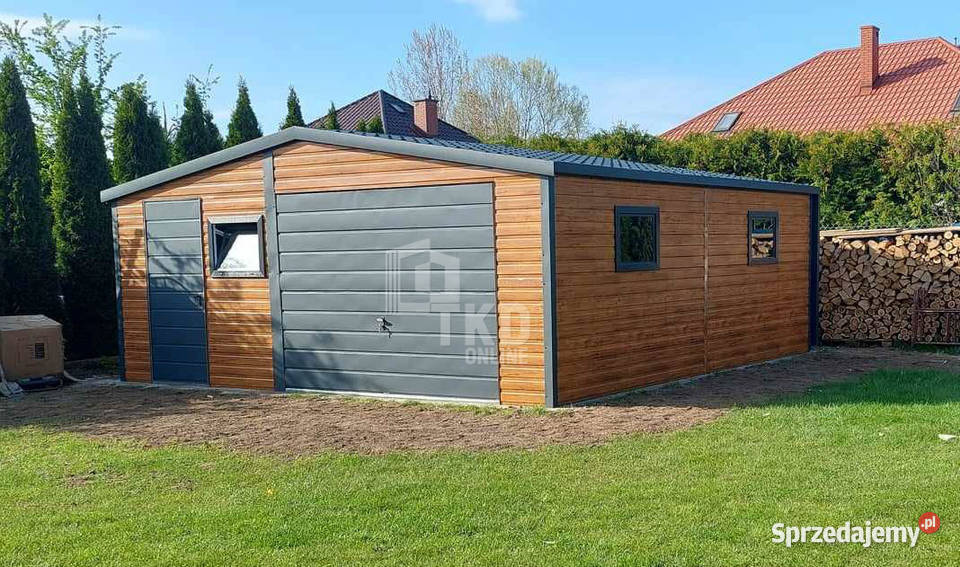 Garaż Blaszany 6x6 Brama 3x okno drzwi Jastrzębie-Zdrój