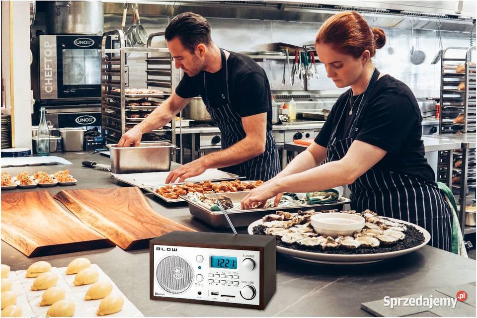 Radio Kuchenne Przenośne FM Głośnik Bluetooth