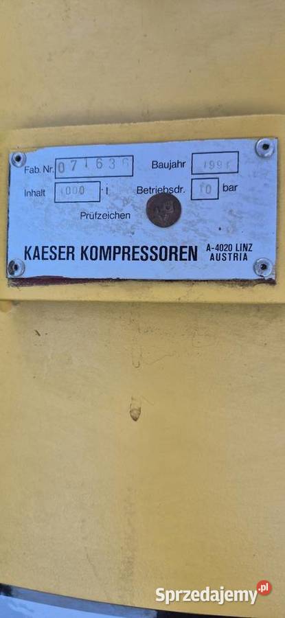 Zbiornik na sprężone powietrze Kaeser 1000 L