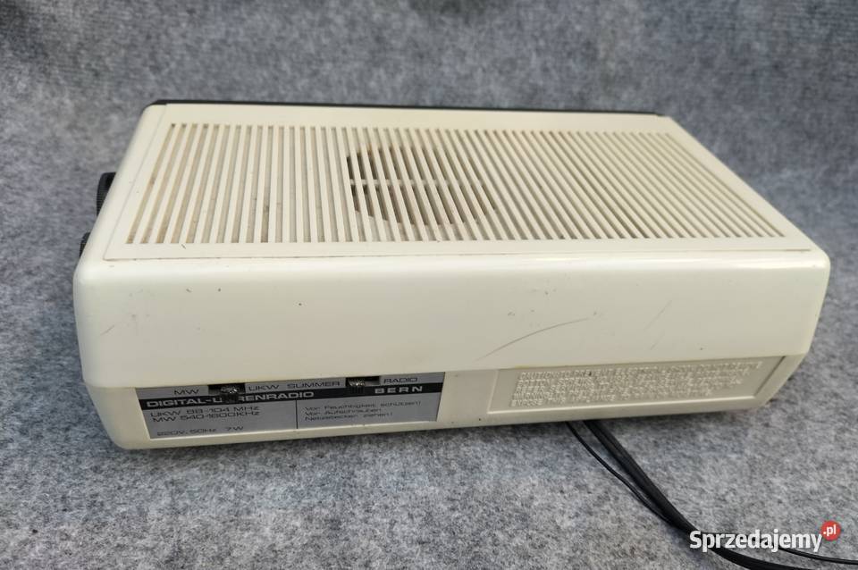 Zegar klapkowy radio BERN unikat vintage wielkopolskie Leszno
