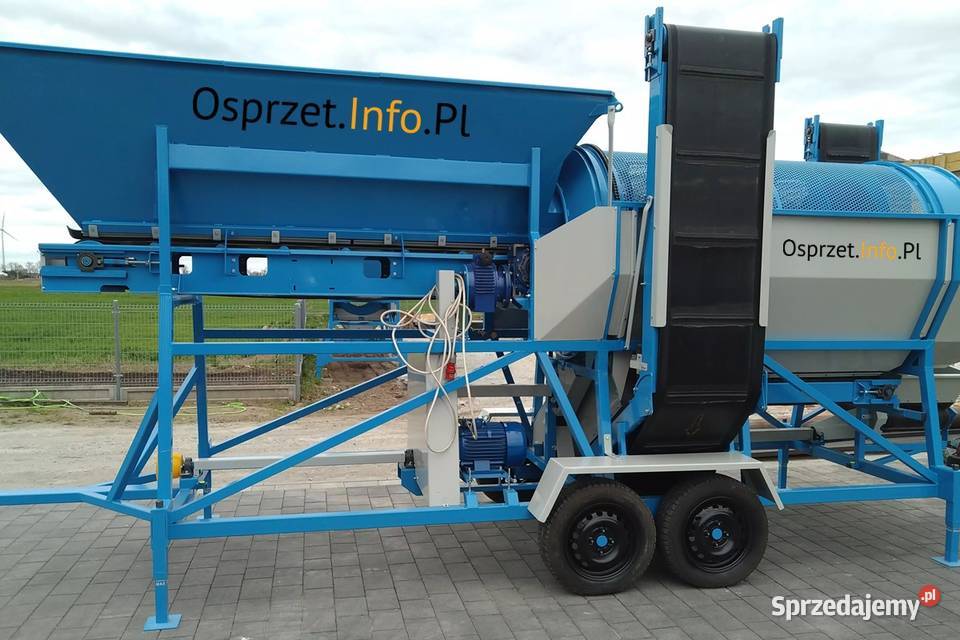 Przesiewacz bębnowy mobilny napęd WOM nieuszkodzony Olsztyn