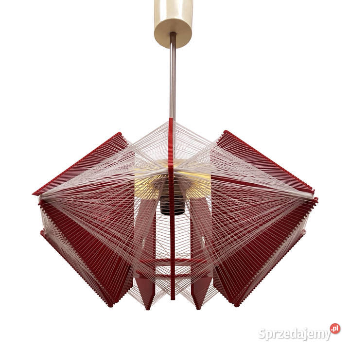 Lampa żyłkowa Rozwój Kłobuck polski design prl Warszawa sprzedam