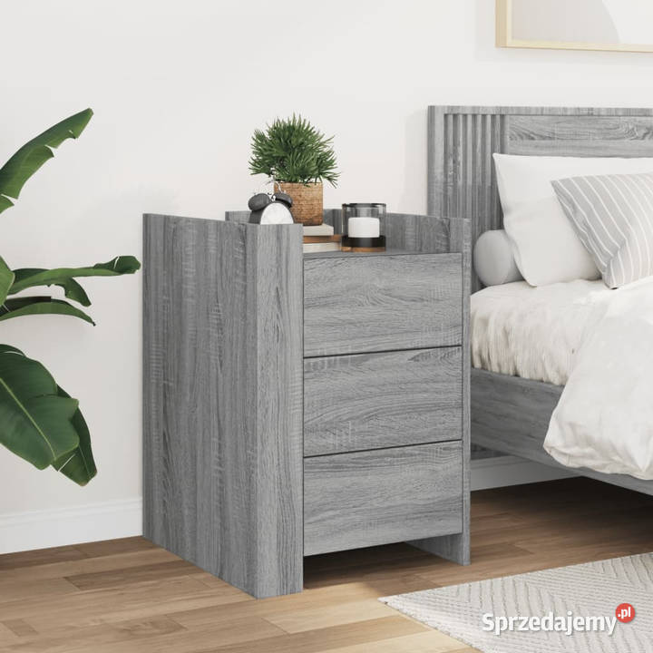 Szafka nocna szary dąb sonoma 45x50x65 WM848309 mazowieckie Warszawa