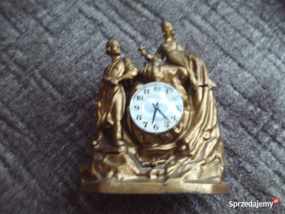 Stary figuralny zegar kominkowysprawny Kalisz