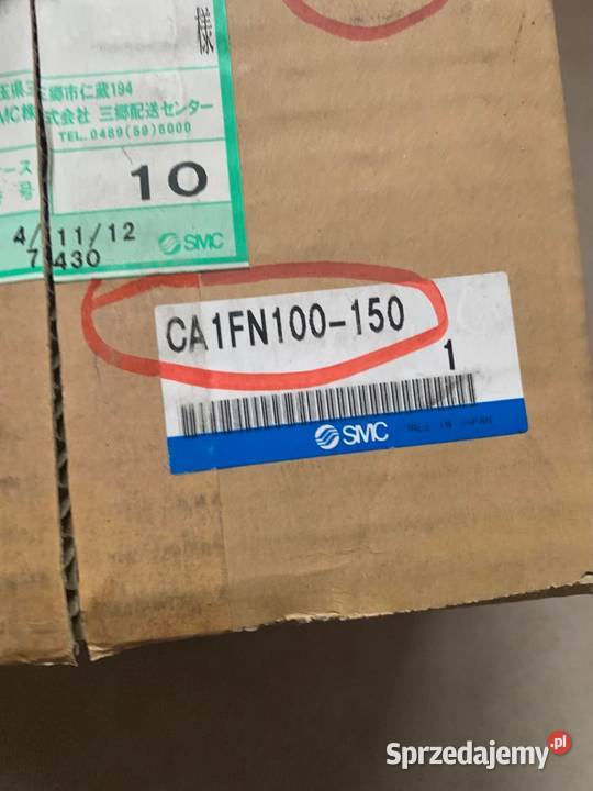SMC CA1FN100150 Pneumatic Cylinder Warszawa sprzedam