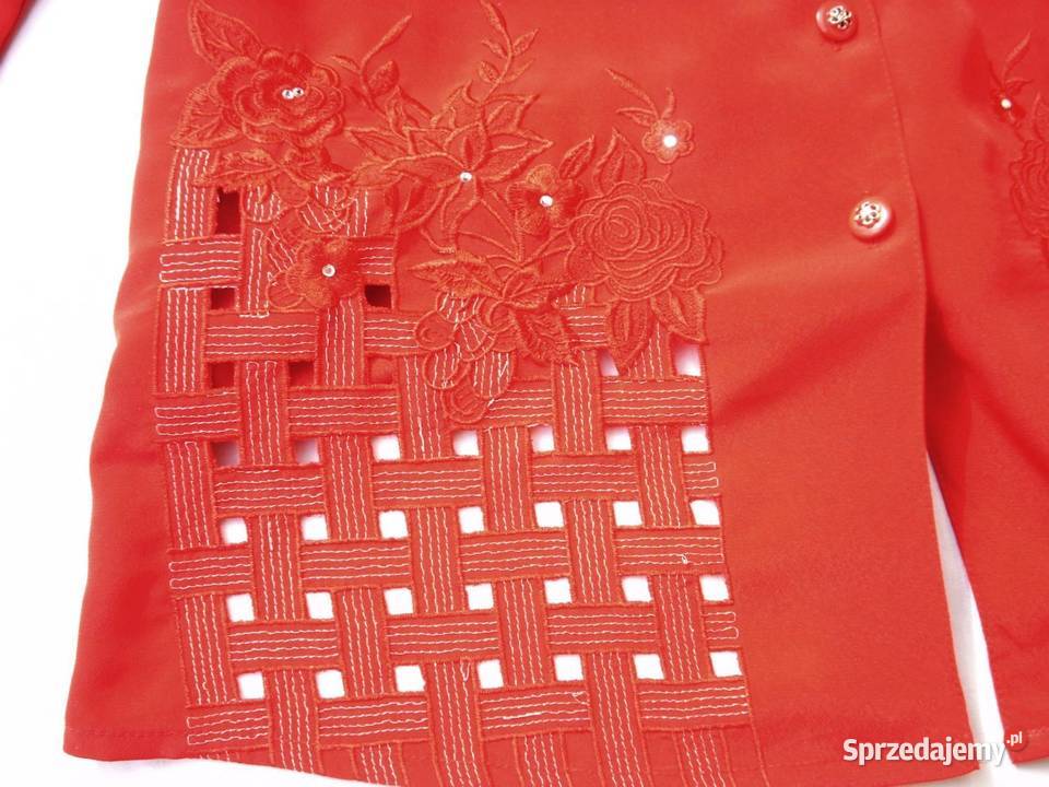 Elegancka Koszula Haft Cyrkonie Srebro 42 44 Nowy Sącz