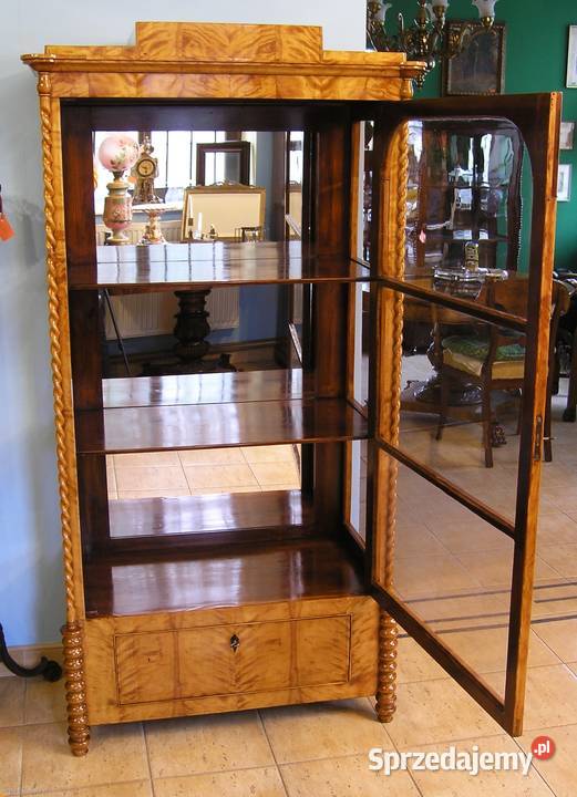 Serwantka Biedermeier brzoza