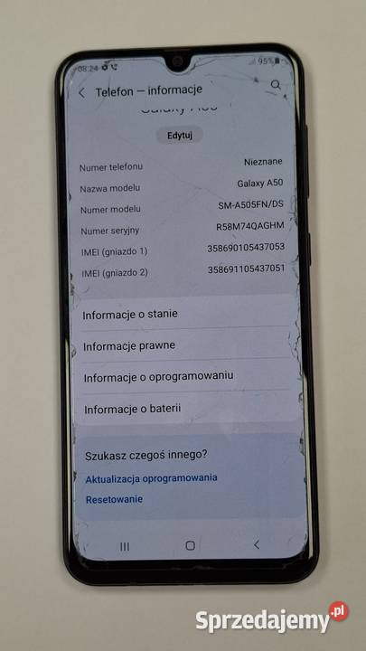 Telefon Samsung Galaxy A50 64 128 pamięć 4 GB Zielona Góra