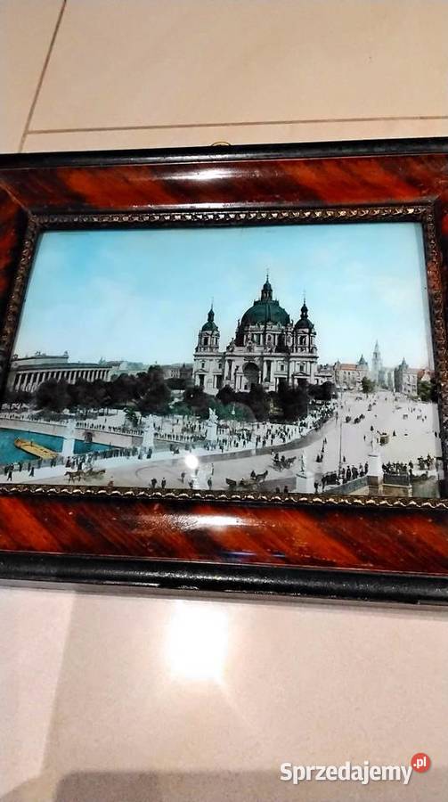 Stary Obraz Historyczny Widok Katedry Nowa Sól