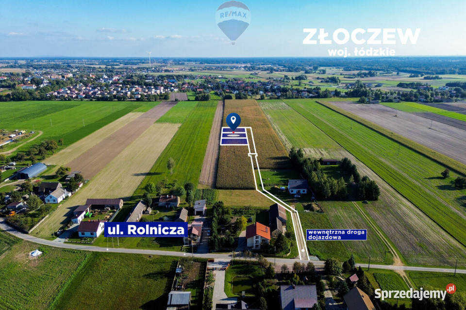 Kompleks trzech działek budowlanych 0m Złoczew