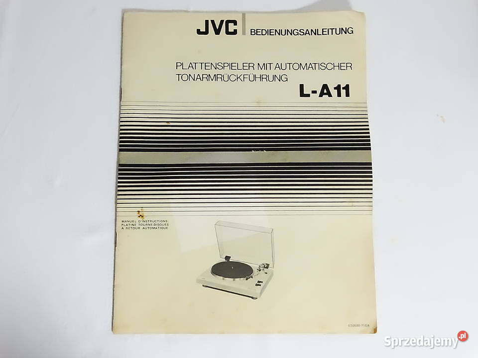 Gramofon JVC LA11 oryginalna papierowa Biłgoraj