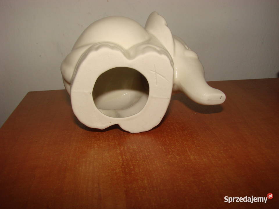 Słoń ceramiczna figurka pomorskie Pruszcz Gdański