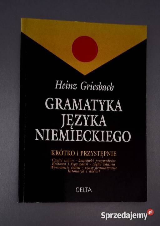 Gramatyka języka niemieckiego H Griesbach Książki do nauki języka obcego Poznań