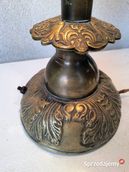 Stara mosiężna lampa Antyki, Sztuka, Kolekcje Kraków