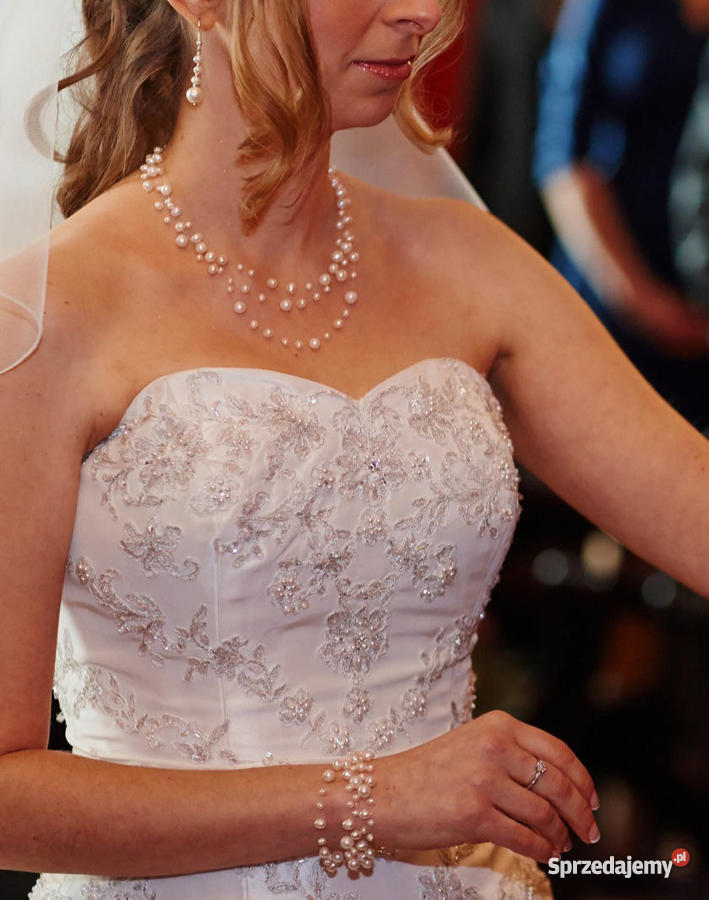 Suknia ślubna ecru 38 Verise Caprice bolerko zachodniopomorskie Szczecin