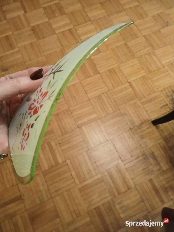 5 szklanych części do klosza vintage Antyki, Sztuka, Kolekcje Łódź