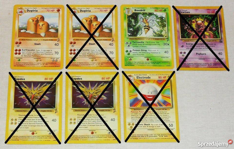 Stare karty POKEMON hologramowe i rare 12 sztuk Gliwice