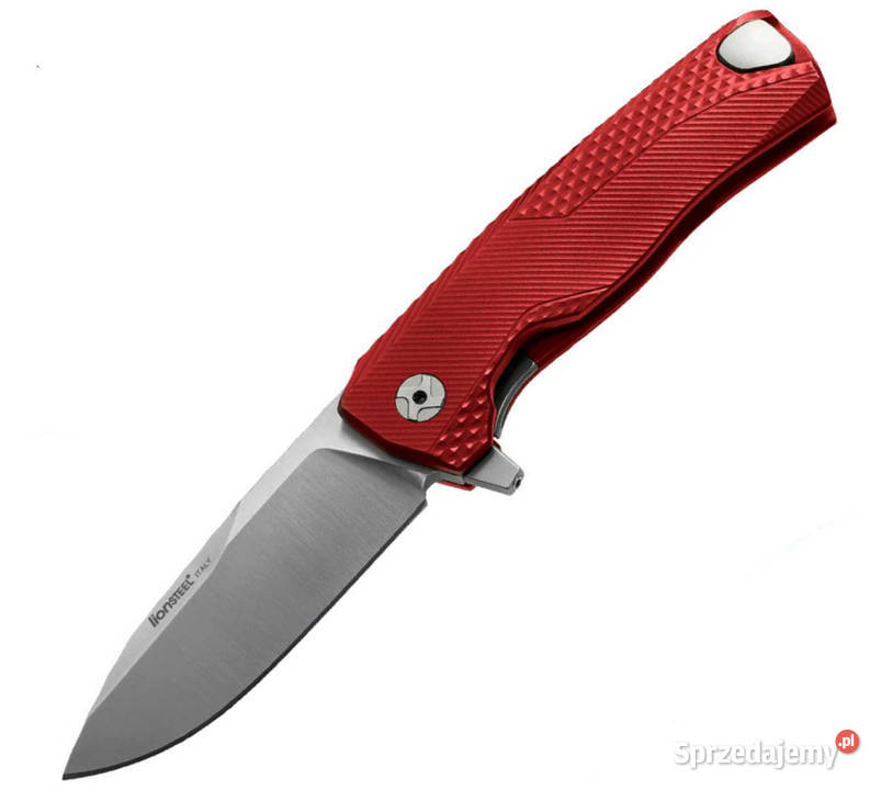Nóż składany LionSteel Red Aluminium Satin M390 Warszawa