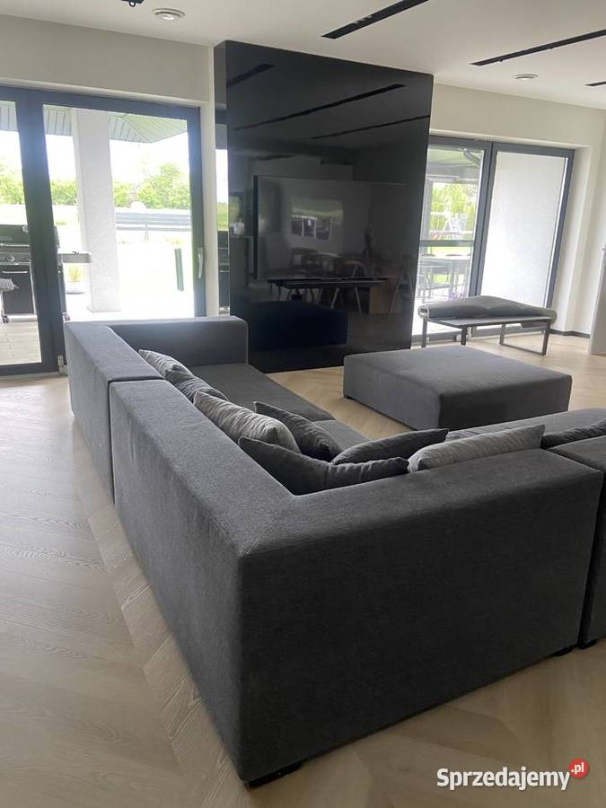 Duża kanapa narożnik szara łódzkie Bełchatów