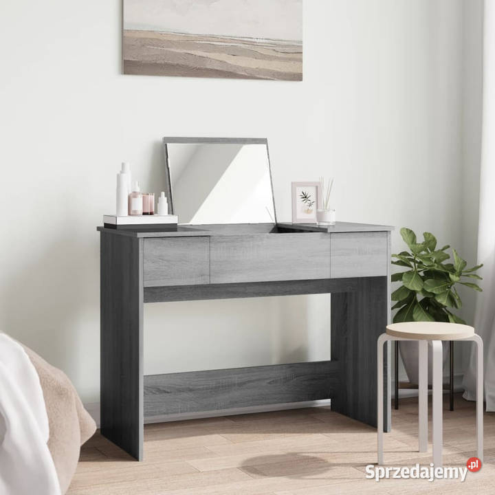 Toaletka z lustrem szary dąb sonoma 100x45x76 Warszawa