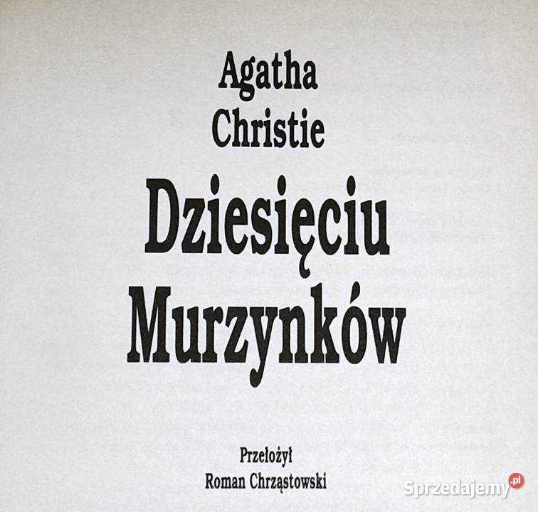 Dziesięciu Murzynków Christie Agatha lubelskie Chełm