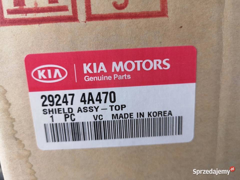GÓRNA OSŁONA SILNIKA KIA SORENTO 0208 25 CRDi OE lubelskie
