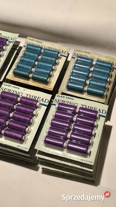 Zestaw nici do szycia 4x10 sztuk Produkcja Brwinów