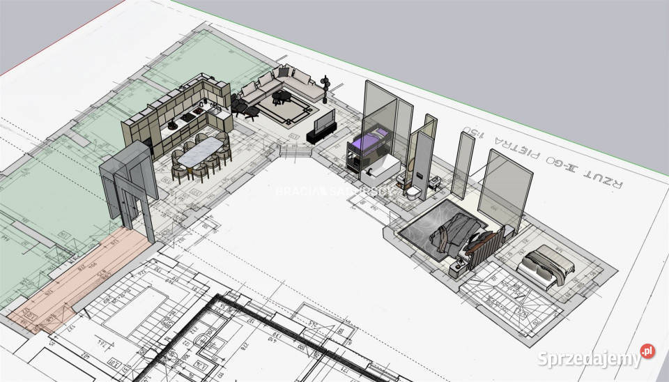 Mieszkanie 125m2 7 pok Kraków