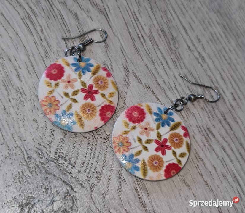 Kolczyki damskie kwiatki Łódź