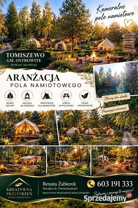 DZIAŁKA REKREACYJNA TUŻ JEZIORZE Tomiszewo